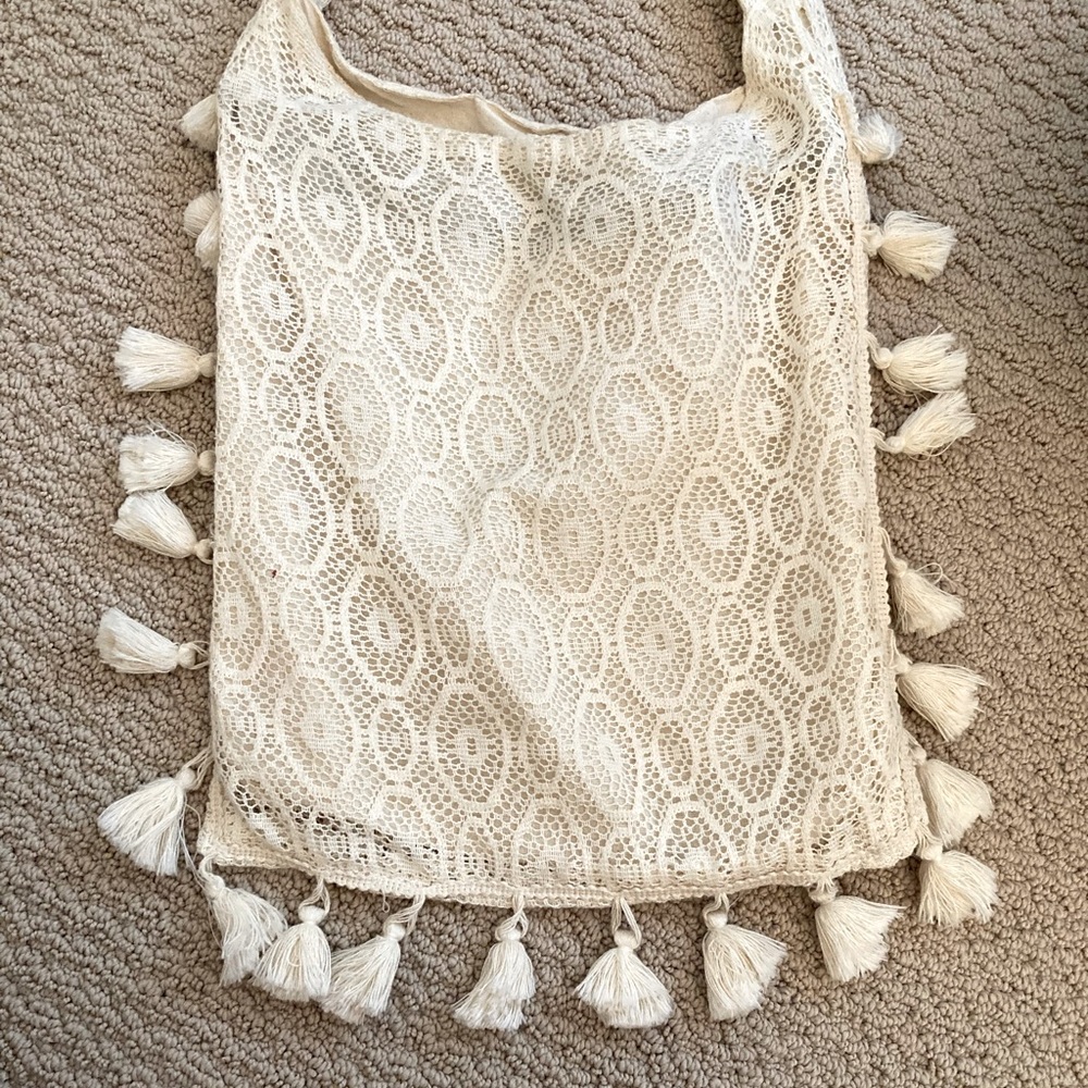 Bohemian Crochet Lace Crossbody Satchel Purse